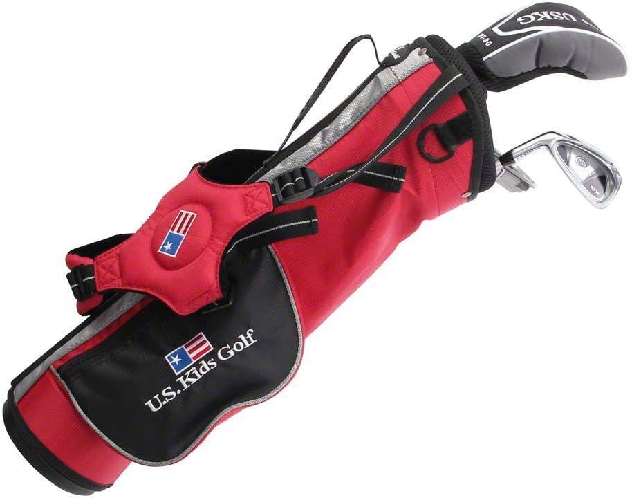 US Kids ULTRALIGHT 39" 3-Club Carry Bag Set (Right Hand) Red