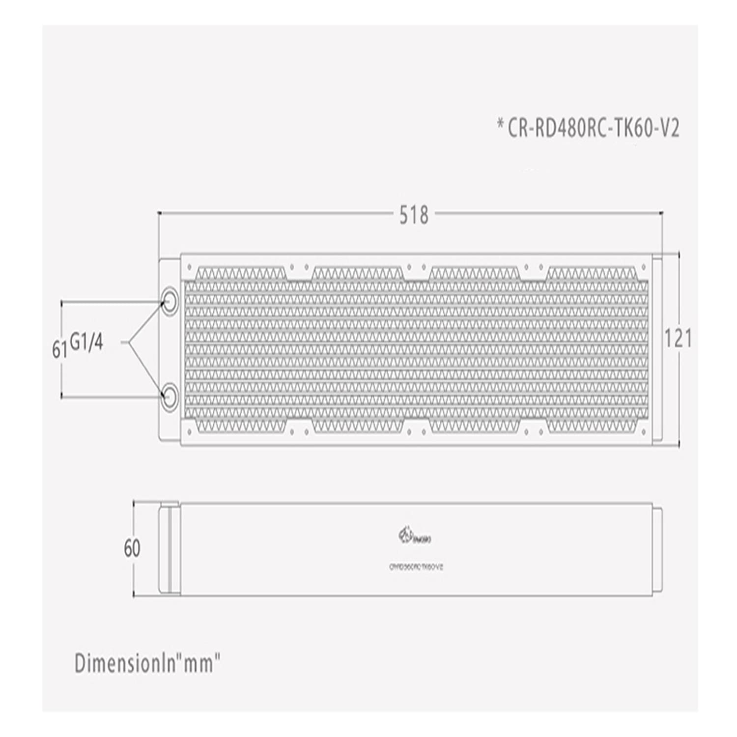 Amazon | 高性能水冷ラジエーター 三層赤銅ラジエーター 480MM/360MM