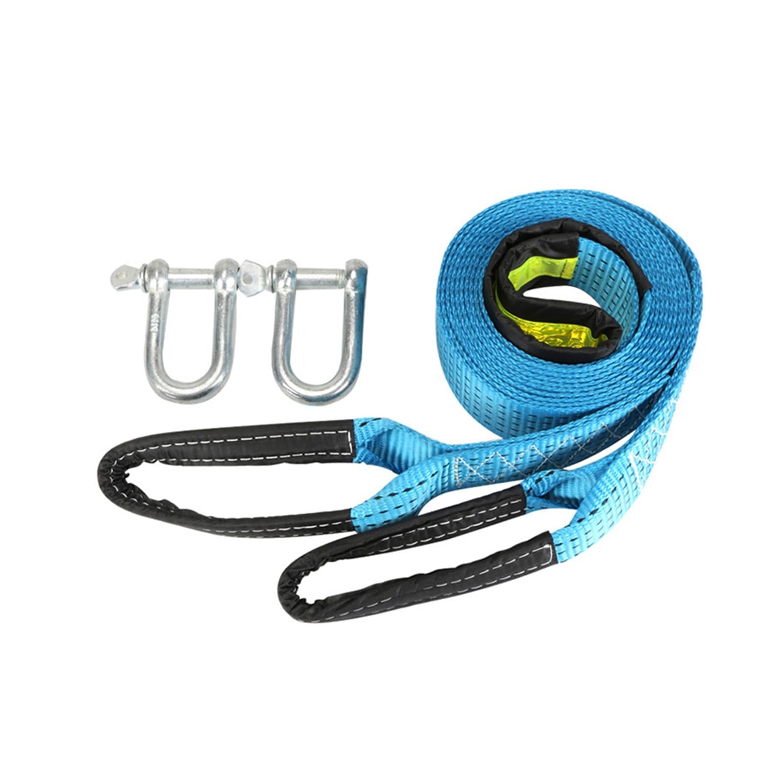 Cuerda del cabrestante, Cable de Remolque 3/4/5M y 8 toneladas, Correa for Coche, Cuerda con Ganchos, Nailon Alta Resistencia for Emergencia Resistente(4m)