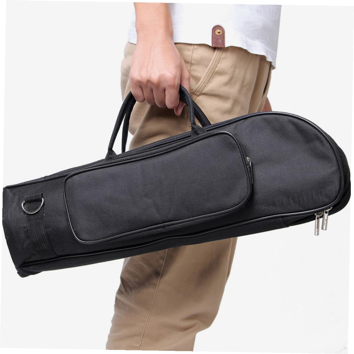 Alipis Bolsa de Trompeta de Oxford con Acolchado y Correa para Hombro Estuche Portátil para Jóvenes Músicos con Compartimentos para Accesorios y Protección contra Daños