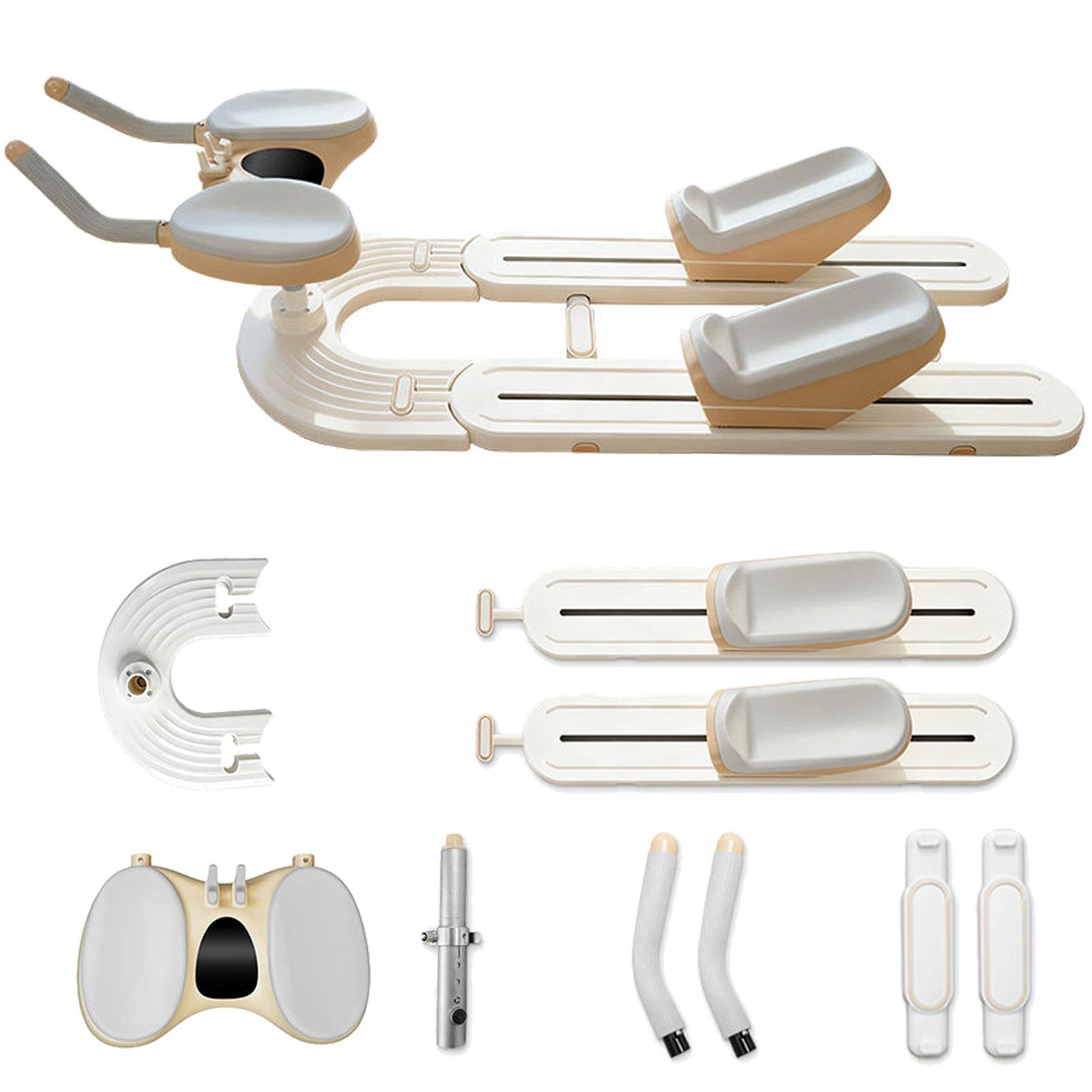 LXPINGMM Spine Twist & Stretch Trainer for Home Gym,Spinal Support Machine with LED Digital Timer Phone Holder and 3 Height Settings,for Abdominal Workout,Waist Toning and Leg Stretching