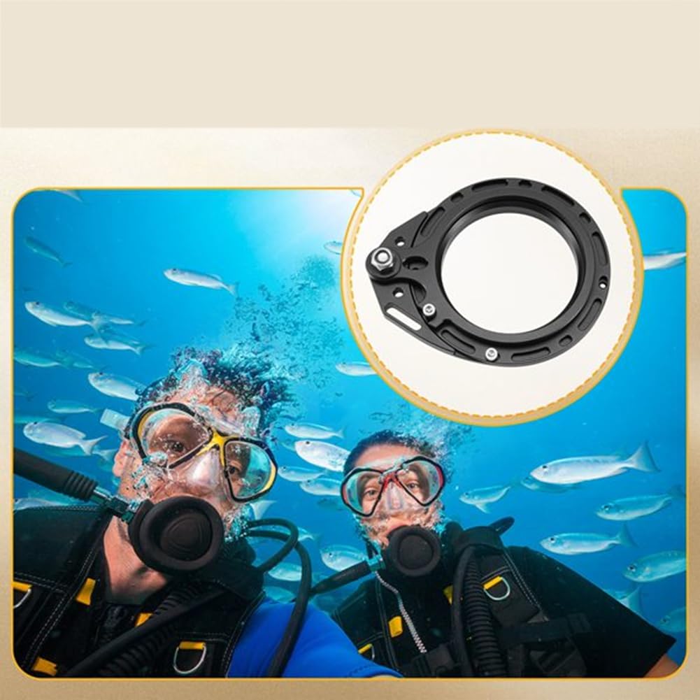 Adaptateur Rabattable D'Objectif de Plongée 67 mm M67 pour Adaptateur de Monture D'Objectif Grand Angle Macro, Boîtier Étanche sous-