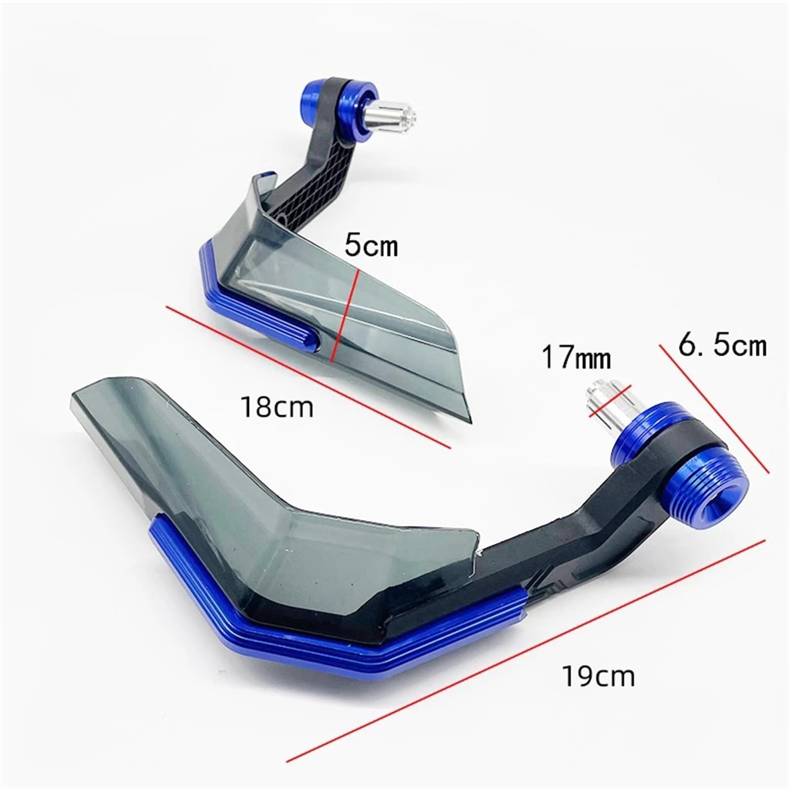 Moto In Lega Di Alluminio + Plastica ABS Manubrio A Mano Protezioni Per YAMAHA(Yellow)