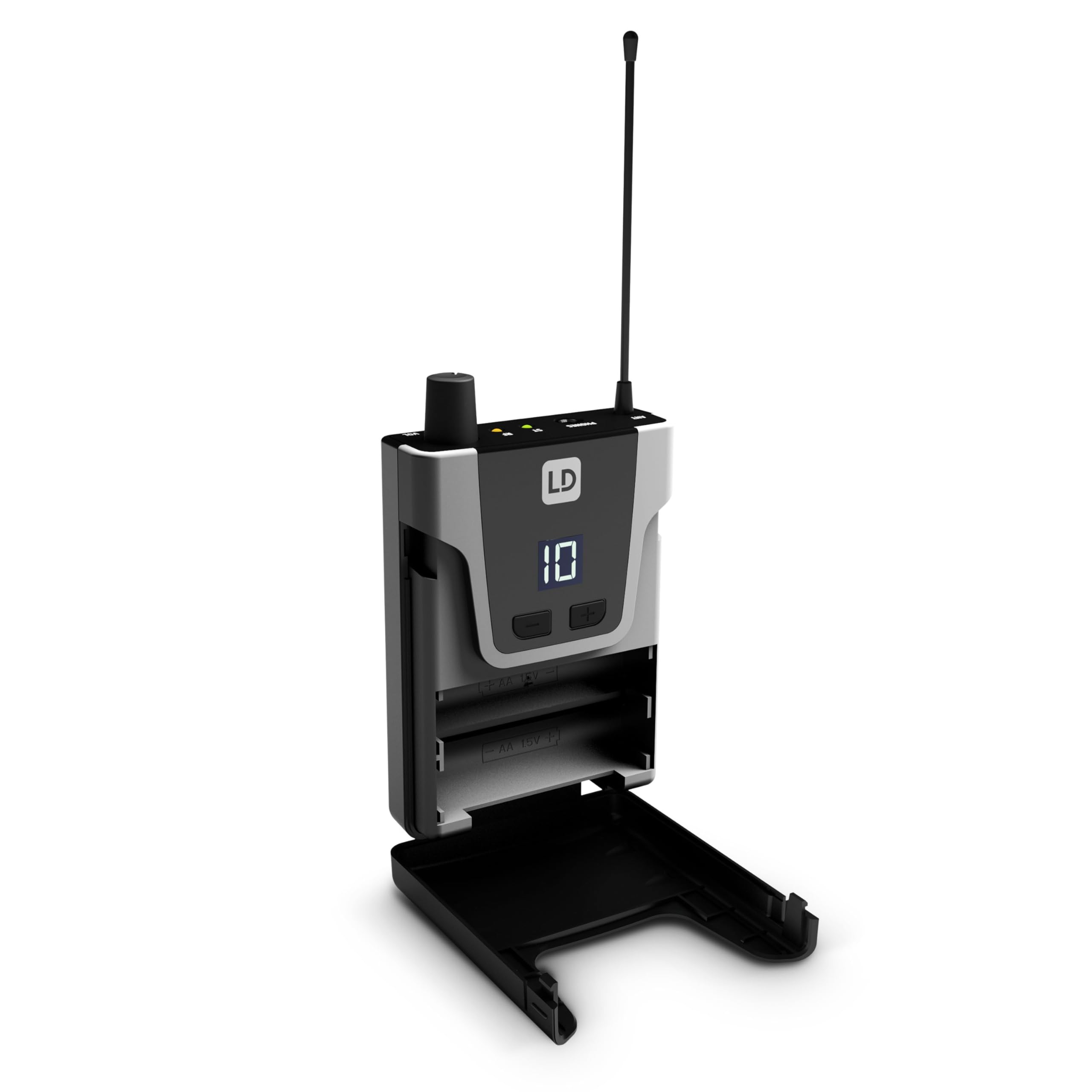 LD Systems U308 IEM R - In-Ear Monitoring System Empfänger, 863-865 MHz + 823-832 MHz, schwarz
