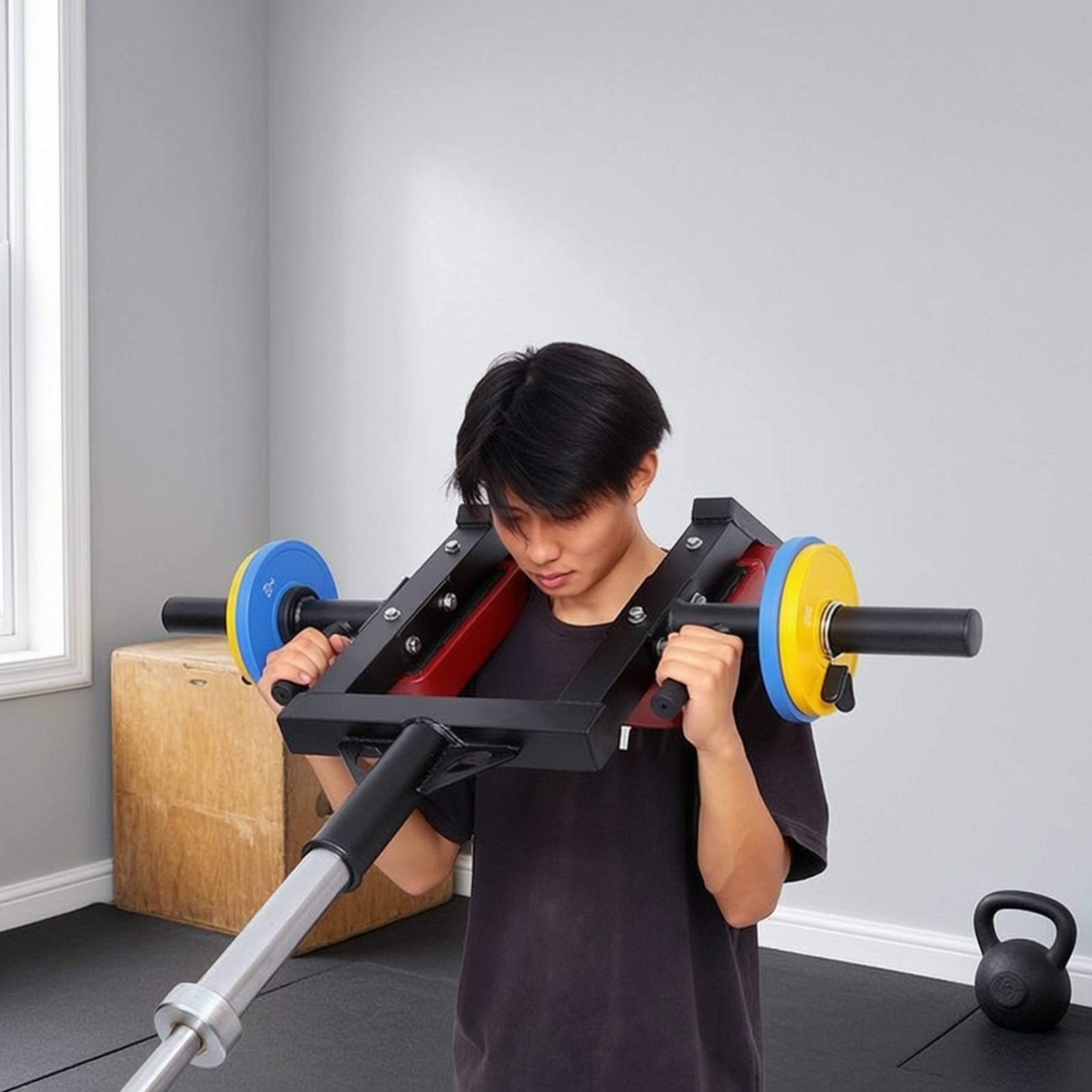 Qianly Empuje con Almohadillas Compacto Reforzado para Gimnasio en Casa