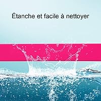 Vista 5 de Correa de entrenamiento para perros impermeable de 50 pies, 30 pies, 15 pies, 10 pies, 5 pies, resistente de llamada larga para perros grandes, Rosa