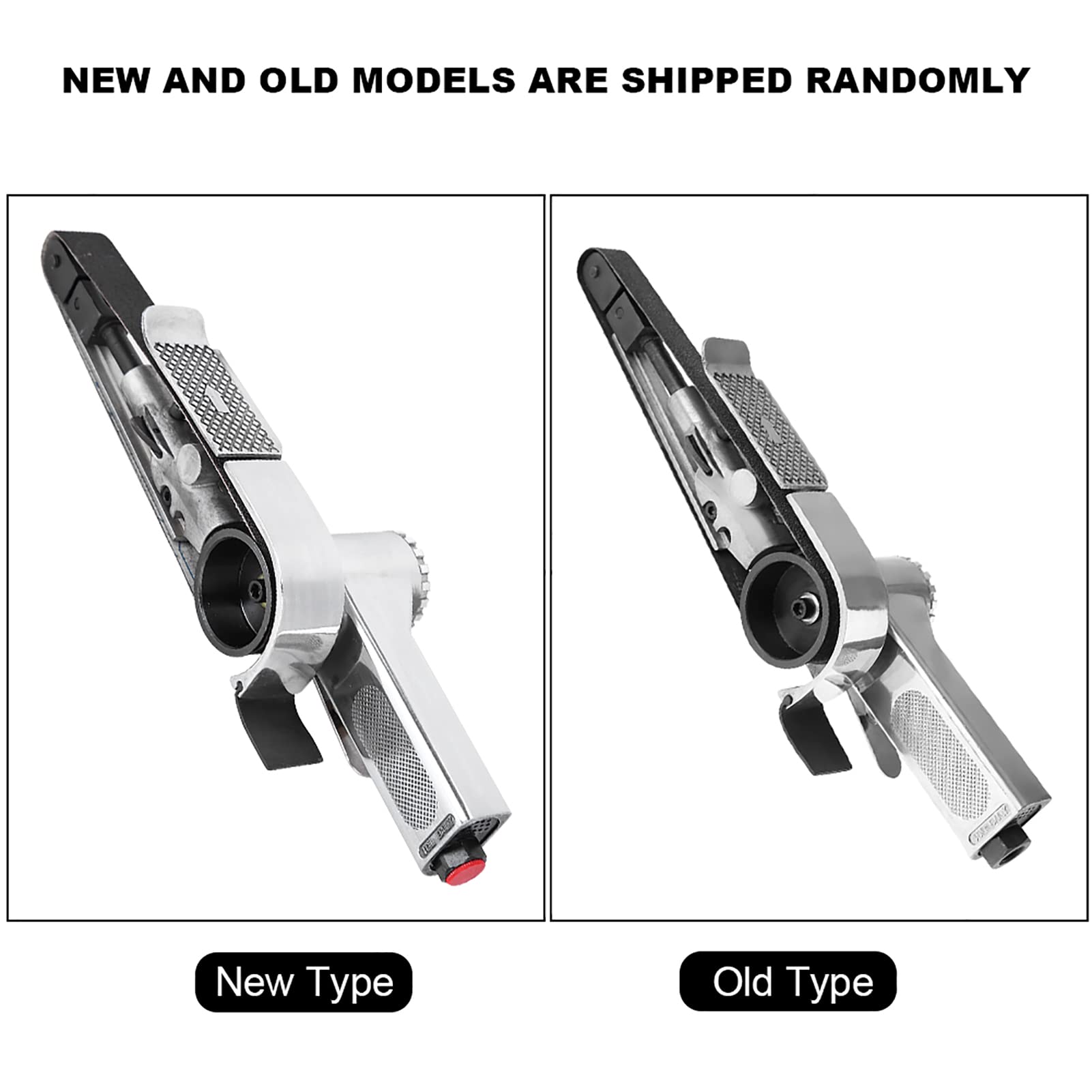 Levigatrice A Nastro Pneumatica 1/4' - 16000 RPM, Maniglia Regolabile 360&deg; - Per Smerigliatura Metalli, Saldature