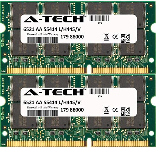 A-Tech Components 512MB KIT (2 x 256MB) For Advent 6000 Notebook Series 6410 DVD 6411 (SDRAM) 6412 6413 6413A 6414 6414B 6415 6416 6417 6418 6419 6419XP 6421 6422 6470 6480 6520 6521 6522. SO-DIMM SD