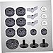 HEMOTON Felt Pad Butterfly Nut Kit Cymbal Replacement Accessories Cymbal Felt Washers (grey)