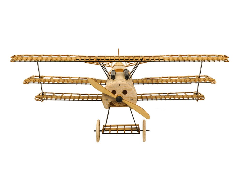 Woodcraft Kit di costruzione di legno tagliato al laser Balsa Fokker DRI aeroplano Model Building Kits