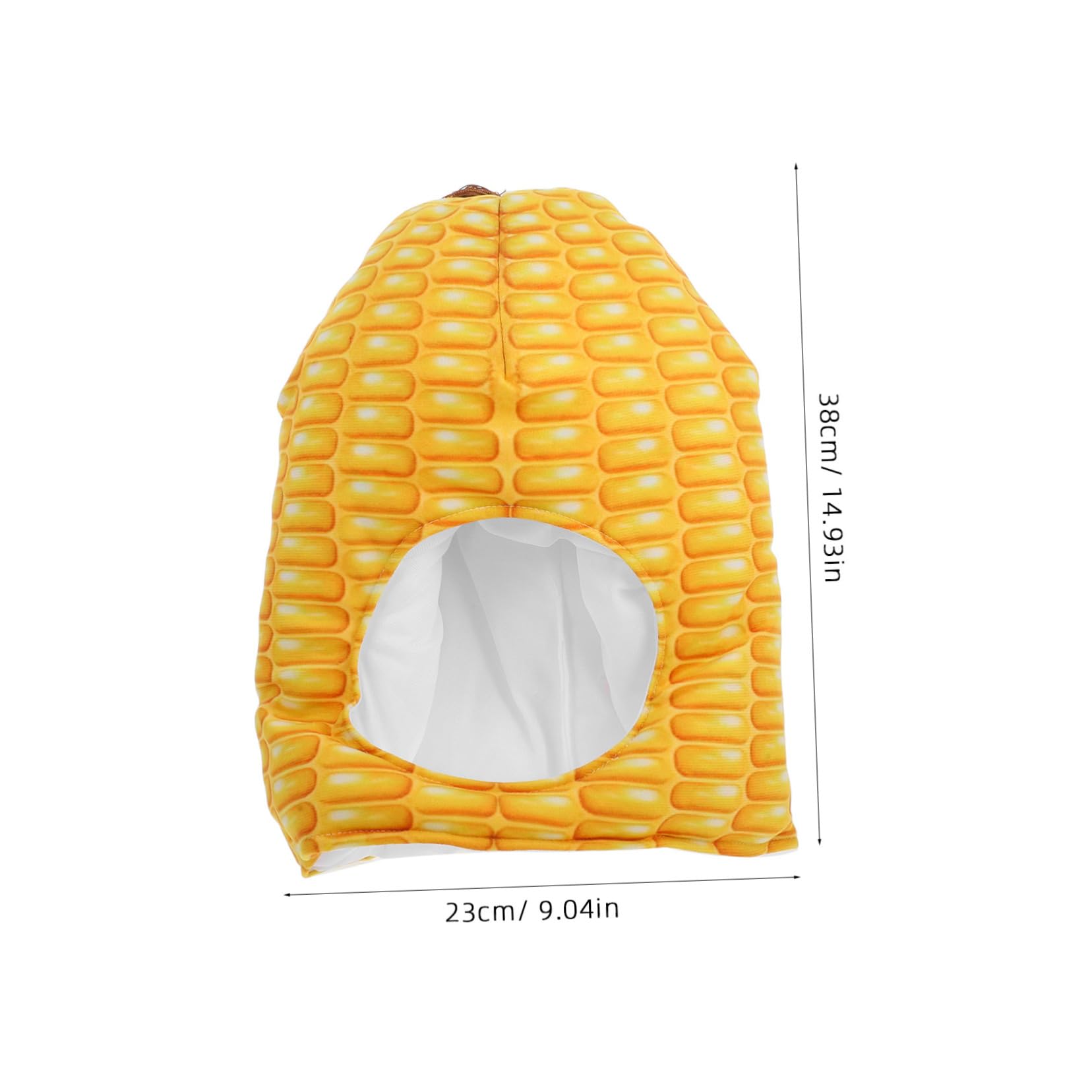 Sombrero de Maíz para Disfraz, 1 Pieza de Tela Amarilla | Cosplay y Fiestas, Diseño Cute y Novedoso, Fácil de Llevar, Apto para Niños