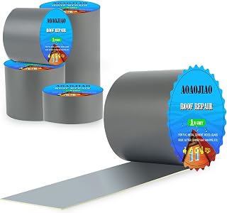 Dachrinnen Reparaturband Dichtband, Bitumenband Selbstklebend, Regenrinne Abdichten, DachReparaturband Microsealant, Wasserdichtes Klebeband Außen