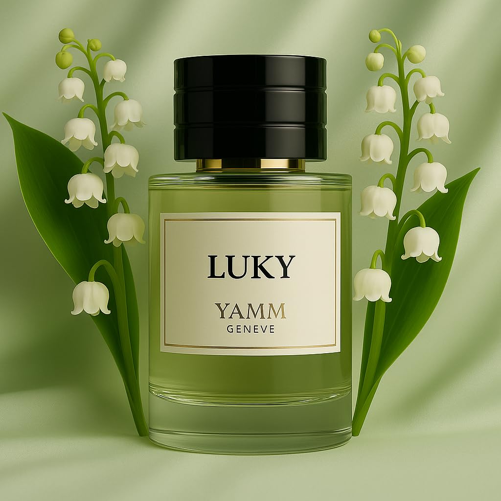 Luky | Estratto di profumo 50 ml | Profumo misto uomo e donna | Mughetto, fiori bianchi e note ozonizzate | fresco, pulito e luminoso | lusso e lunga tenuta
