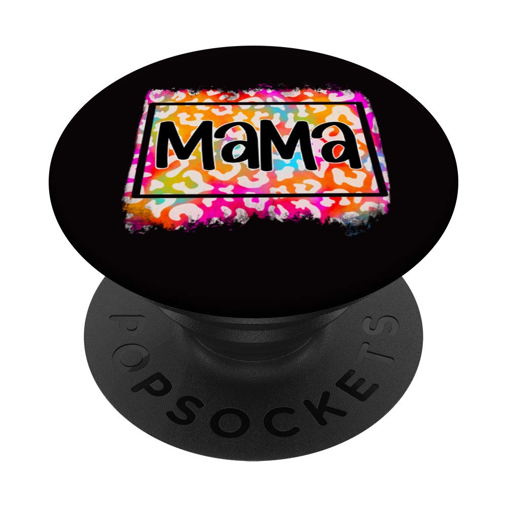 Tinsley design coCute mama cheetah print mother moms mommy son daughter PopSockets PopGrip: Swappable Grip for Phones & Tablets