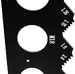 Wen ME210G Metric and Imperial Metal Thread Pitch Multi-Gauge with Carrying Case, Two Pack, Black