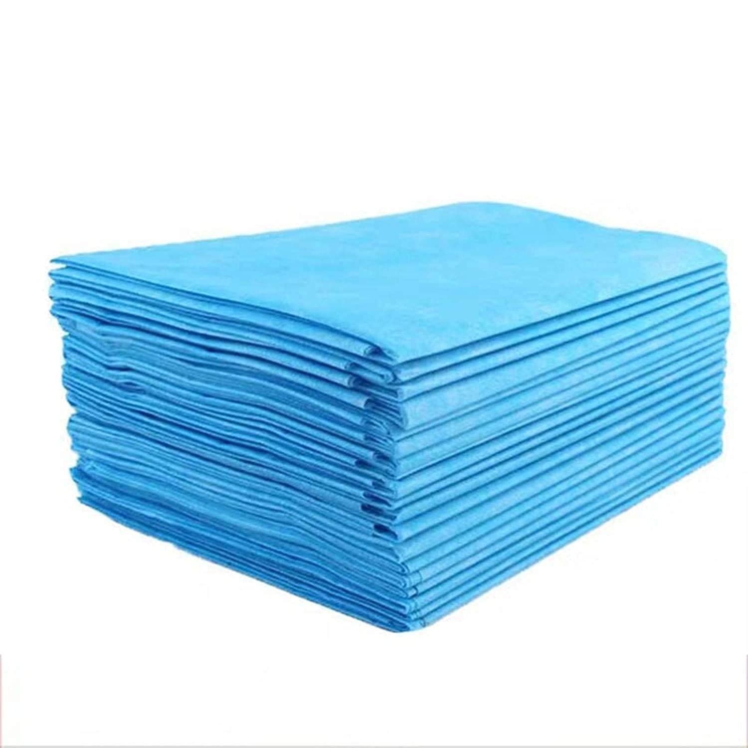 30 GSM Non Woven Polyester Large Multipurpose Disposable Bed Sheet for Hospitals, Spa, Clinics (Blue, Large, 30 x 71 Inch, Pack of 10 Sheets / 20 Sheets)