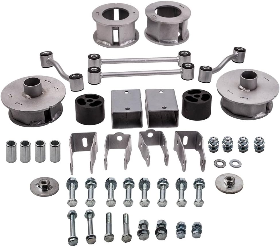 maXpeedingrods 2.5" Full Lift Kit for Jeep Wrangler JL 2018-2023, Front and Rear Coil Spacers w/Shock Relocation Brackets Sway Bar End Links