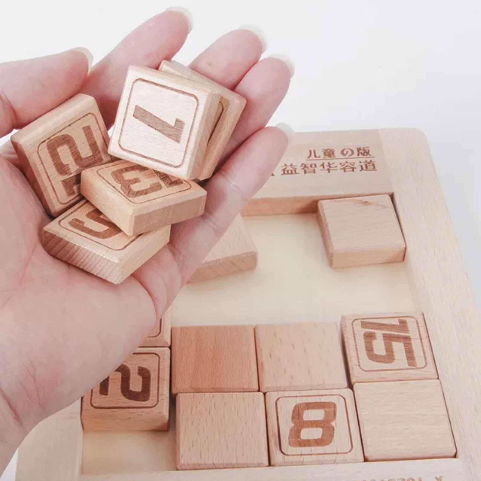 Gioco di Intelligenza Montessori in Legno con Scivolo dei Numeri | Giocattolo educativo l'apprendimento della matematica, gioco educativo l'allenamento pensiero logico, giocattolo puzzle