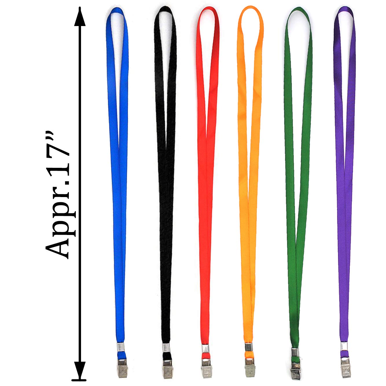 Cordones con soporte vertical para tarjetas de identificación, 50 unidades, resistentes al agua y al polvo, 50 unidades de clips para identificación de la oficina para hombres y mujeres