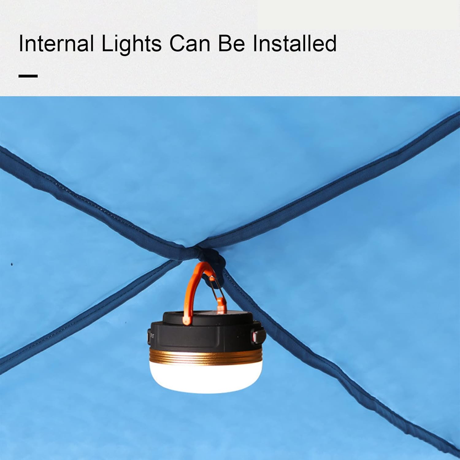 4 Person Outdoor Ice Fishing Shelter Fishing Cotton Tent Thicken Warm Tent Winter Waterproof Camping Tent Ice with Moisture-Proof Pad