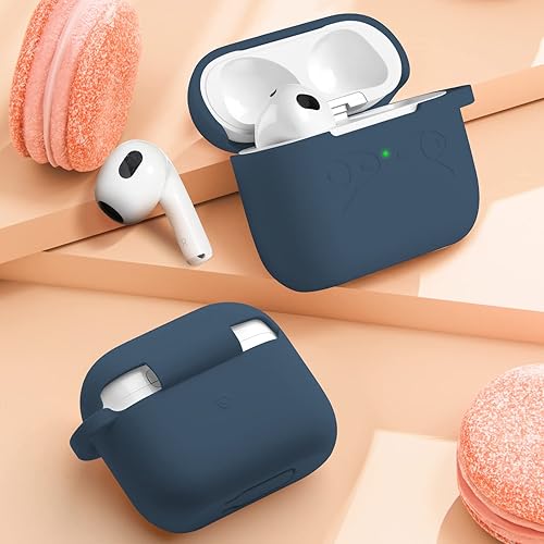 Miniatura 2 de ORIbox Funda protectora de silicona con LED visible para AirPods Pro, funda protectora completa para AirPods para mujeres, hombres, niñas y niños,