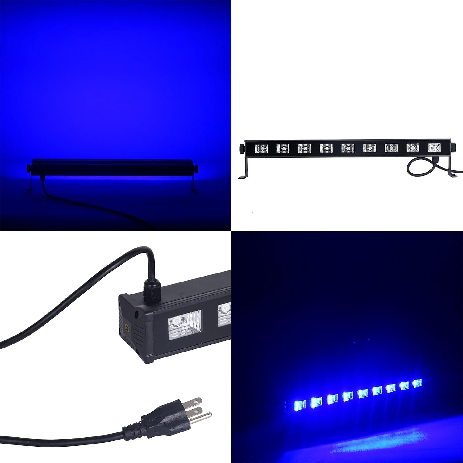 Efavormart 27 Watt Blue Super Bright 9 LED Wall Washer Backdrop Lighting Spotlight Fixt for Wedding Birthday Party Event Decoration