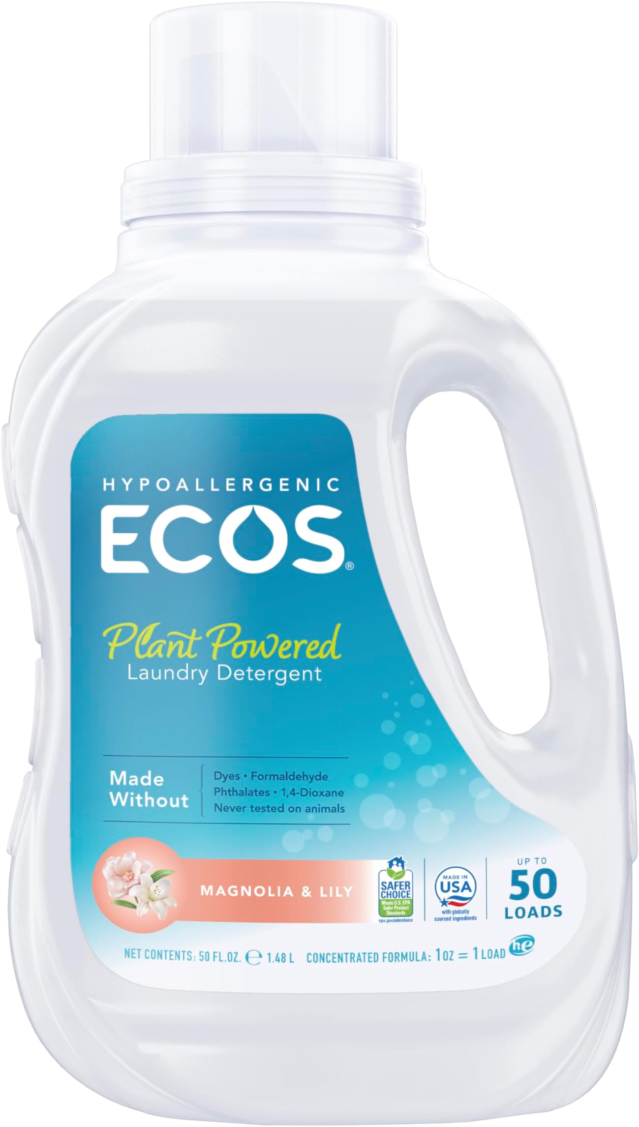 Amazon.com: Ultra Ecos Laundry Detergent Magnolia and Lily 50 fl Ounce ...