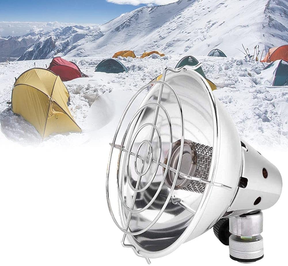 Portable Camping Gas Heater Mini Gas Camping Heater Portable Stainless  Steel Cover Windproof Stove Tent Heating For Outdoor Camping Fishing Hiking  15×15×14Cm : Amazon.co.uk: Sports u0026 Outdoors