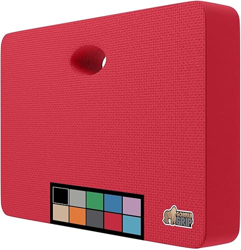 Gorilla Grip Almohadilla de rodillas extra gruesa, amortiguación de espuma suave de apoyo para la rodilla, construcción resistente al agua para