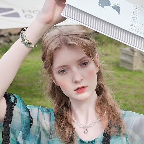 Miniatura 3 de C&L Accessories Pulseras compatibles con bandas Fitbit Versa 3Versa 4Fitbit Sense 2Bandas Sense para mujeres y hombres con cuentas de piedras