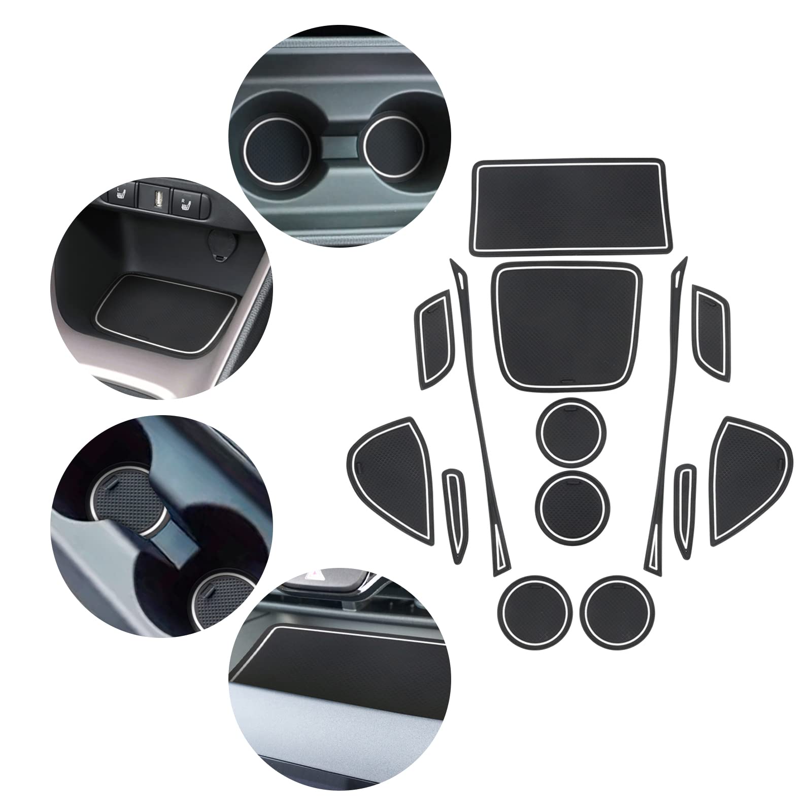 CDEFG Compatible Con Toyota Yaris Cross Hybrid 2021-2024 2025 Alfombrillas Delanteras TPE Alfombrillas De Goma Para Tipo De Clima Antideslizante Para Coche Yaris Cross Hybrid Accesorios