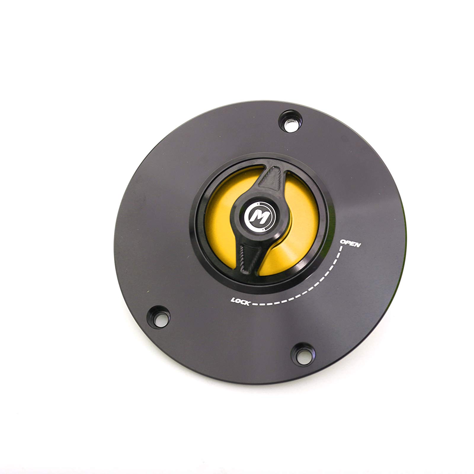 Amazon.com: MC MOTOPARTS Gold REVO-B Quick Lock Fuel Tank Cap