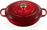 Le Creuset Enameled Cast Iron Signature Braiser, 5 qt. , Cerise Cerise 5 Qt