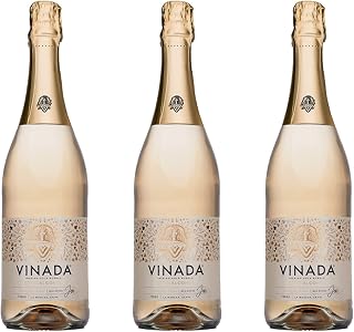 VINADA - Sparkling Gold - Zero Alcohol Wine - 750 ml (3 Glass Bottles)