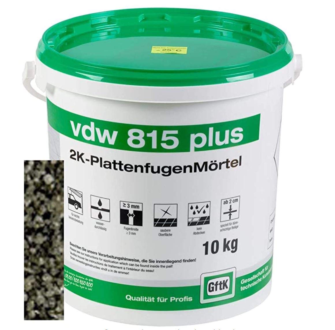 815 plus 2K-Fugenmörtel 10kg Steingrau