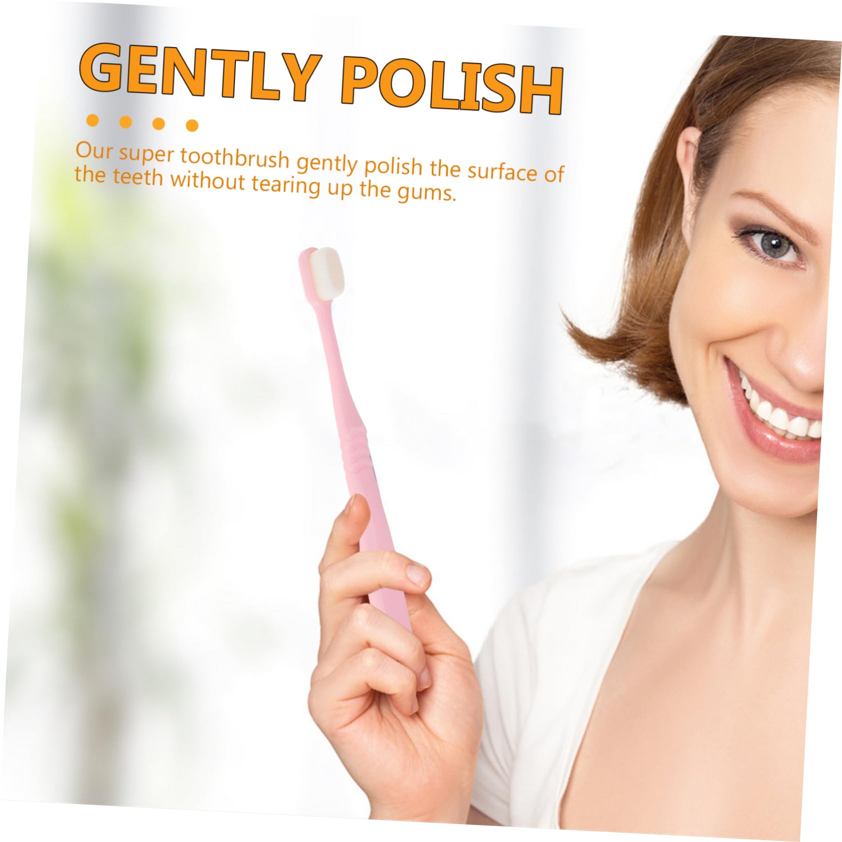 SHERCHPRY 3 Set Spazzolino Morbido Adulti Sensibile Setola Adulto Naturale Forma Spazzolino Denti Gomma Extra Morbido Extra Morbido Per Gengive Sensibili Pp 2 Pezzi * 3
