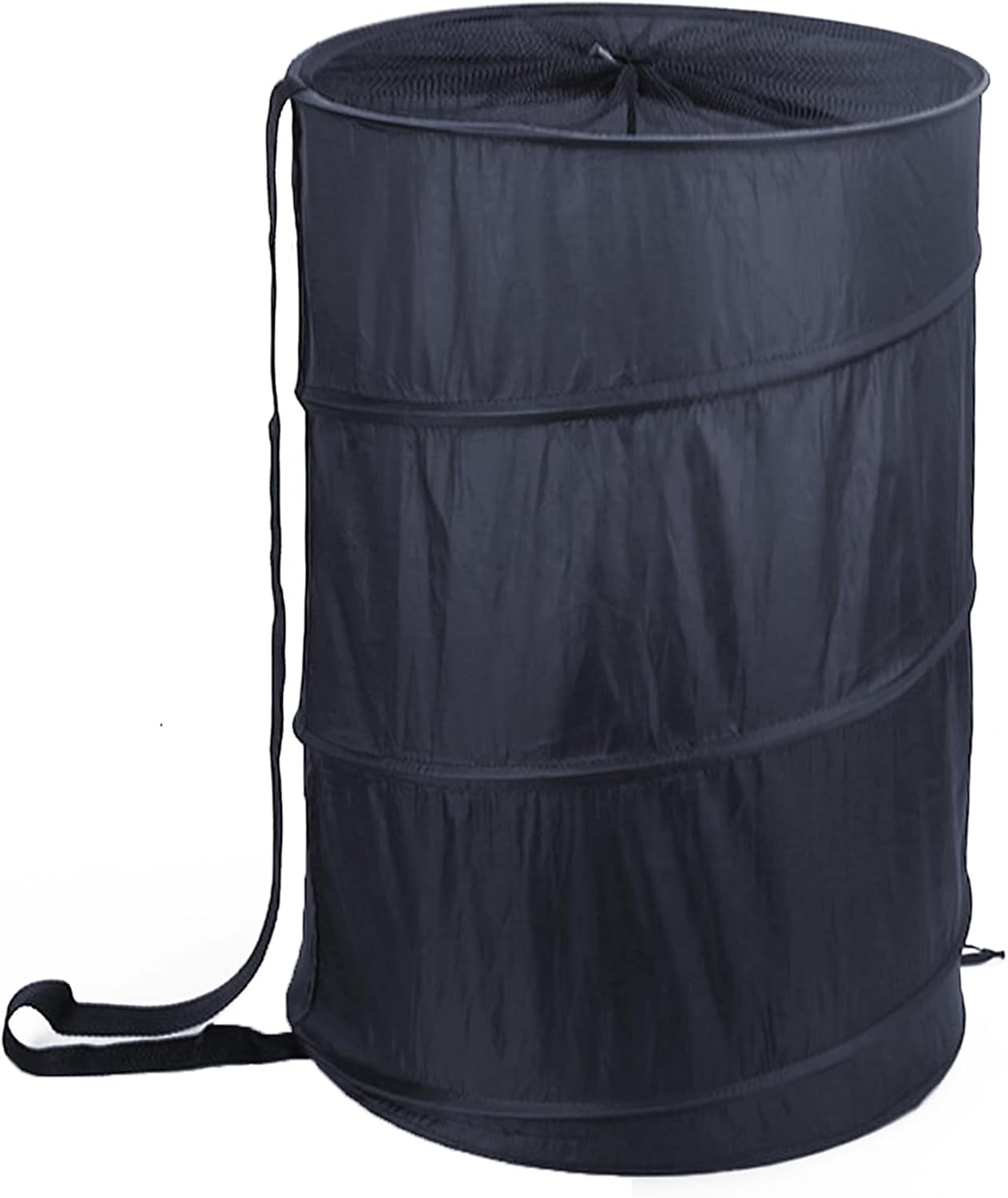 BATTOO Collapsible Laundry Baskets- Foldable Hamper for Laundry Extra Large Pop Up Laundry Hamper 107L with Long Straps Drawstring Clothes Hamper for Bathroom, Laundry, Campout, Dorm or Travel Navy