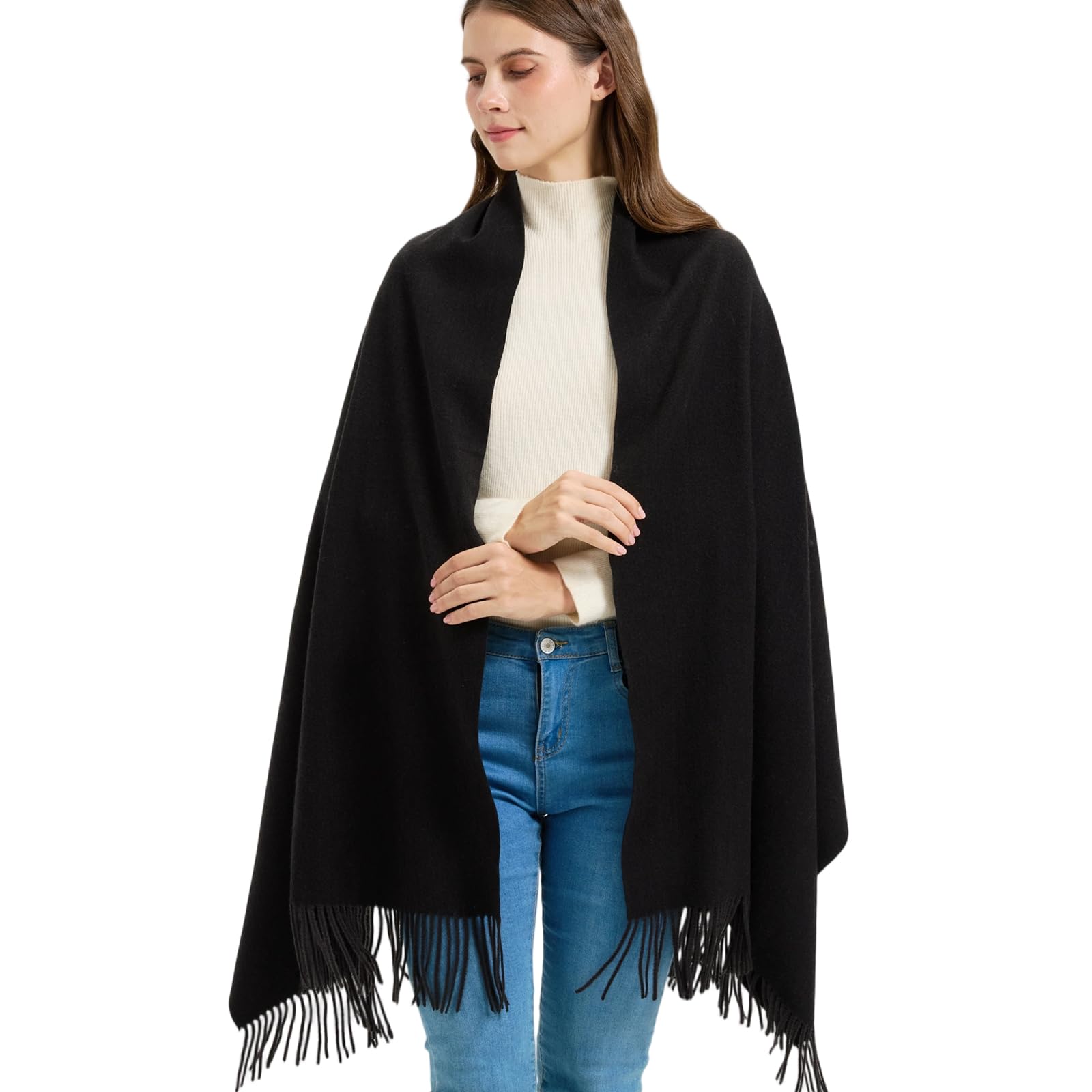 Winter Thick Wool Pashmina Scarf Shawl