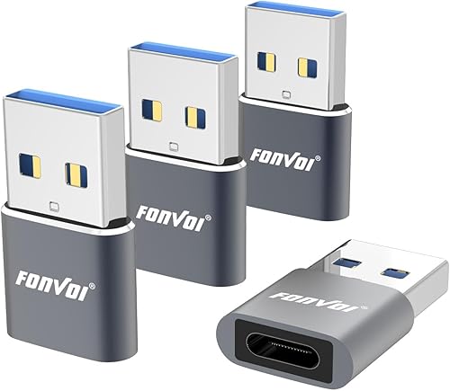 Miniatura 7 de Paquete de 4 adaptadores USB a USB C, cargador USB C hembra a un macho tipo C compatible con Apple MagSafe, iPhone 11, 12, 13, 14 Pro Max, Samsung