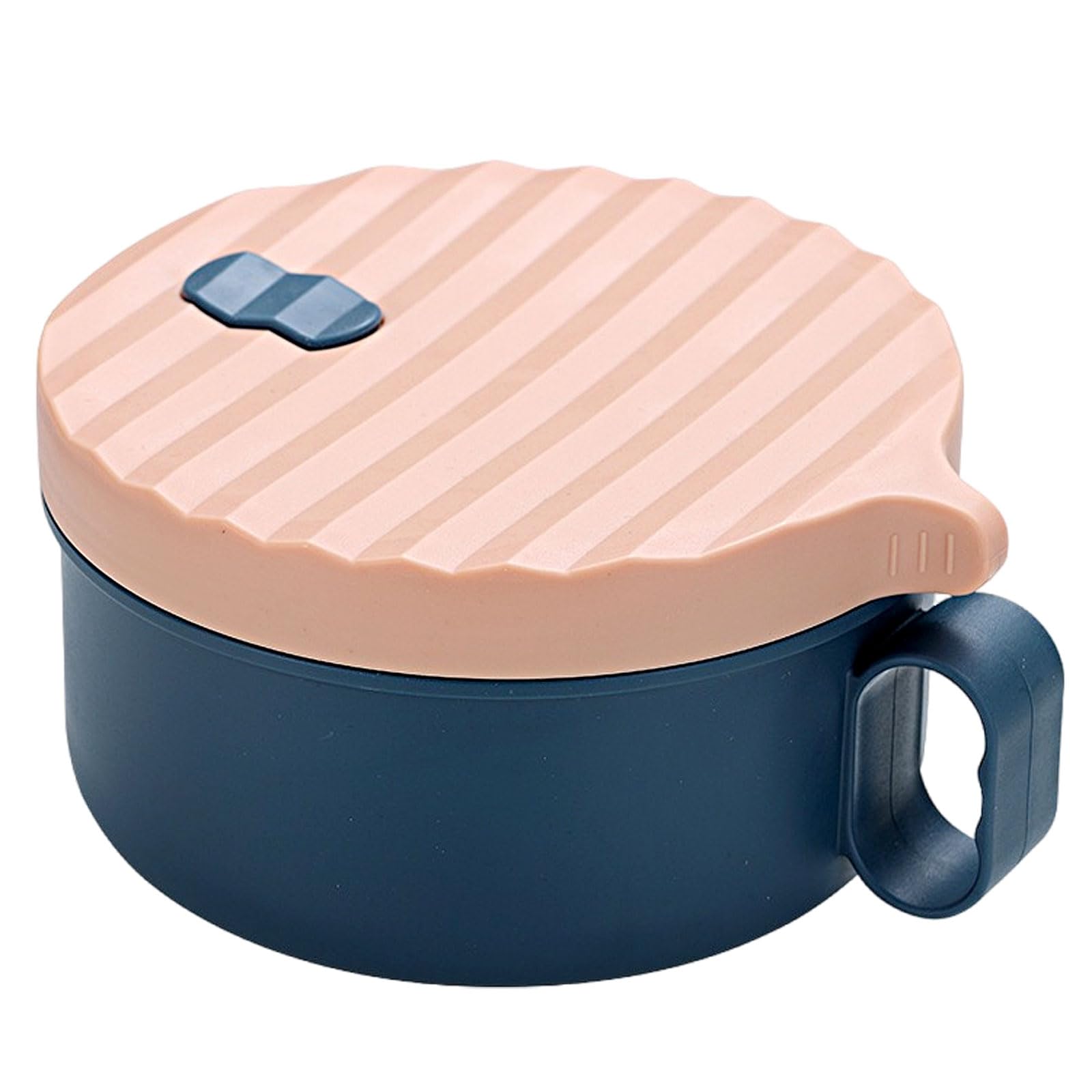 Microwave Ramen Cooker, 1200ML Noodle Bowl with Lid and Chopsticks, Portable Soup Cooker for Home, Office, College Dorm Room, BPA Free (Pink and Blue)
