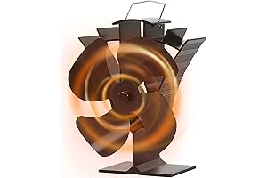 Powerful Fireplace Fans Small 4 Blades Heat Powered Eco Fan Home Stove Log Burner