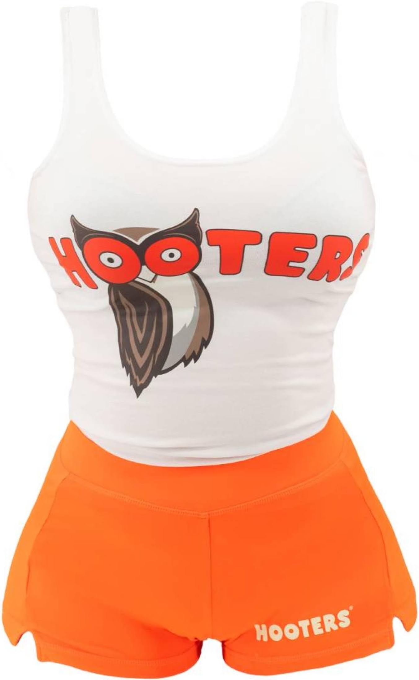 Ripple Junction Hooters Girls' Iconic Waitress Outfit Tank Top and Shorts Set Officially Licensed