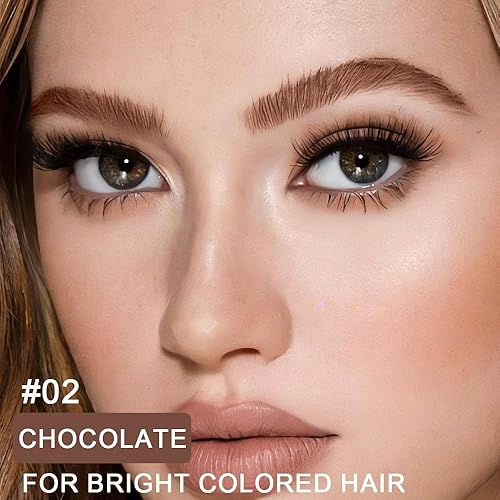 Miniatura 2 de Kaely 2 unidades de gel de cejas impermeable, máscara de cejas teñida de larga duración, kit de maquillaje de color de cejas, gel de maquillaje para