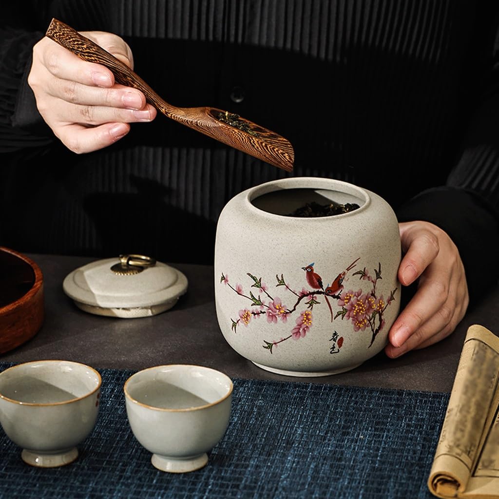 Puszka na herbatę ceramiczne puszki na herbatę suszone owoce zamknięte puszki kamionka czarna herbata zielona herbata opakowania puszki domowe pojemniki do przechowywania herbaty pojemnik na