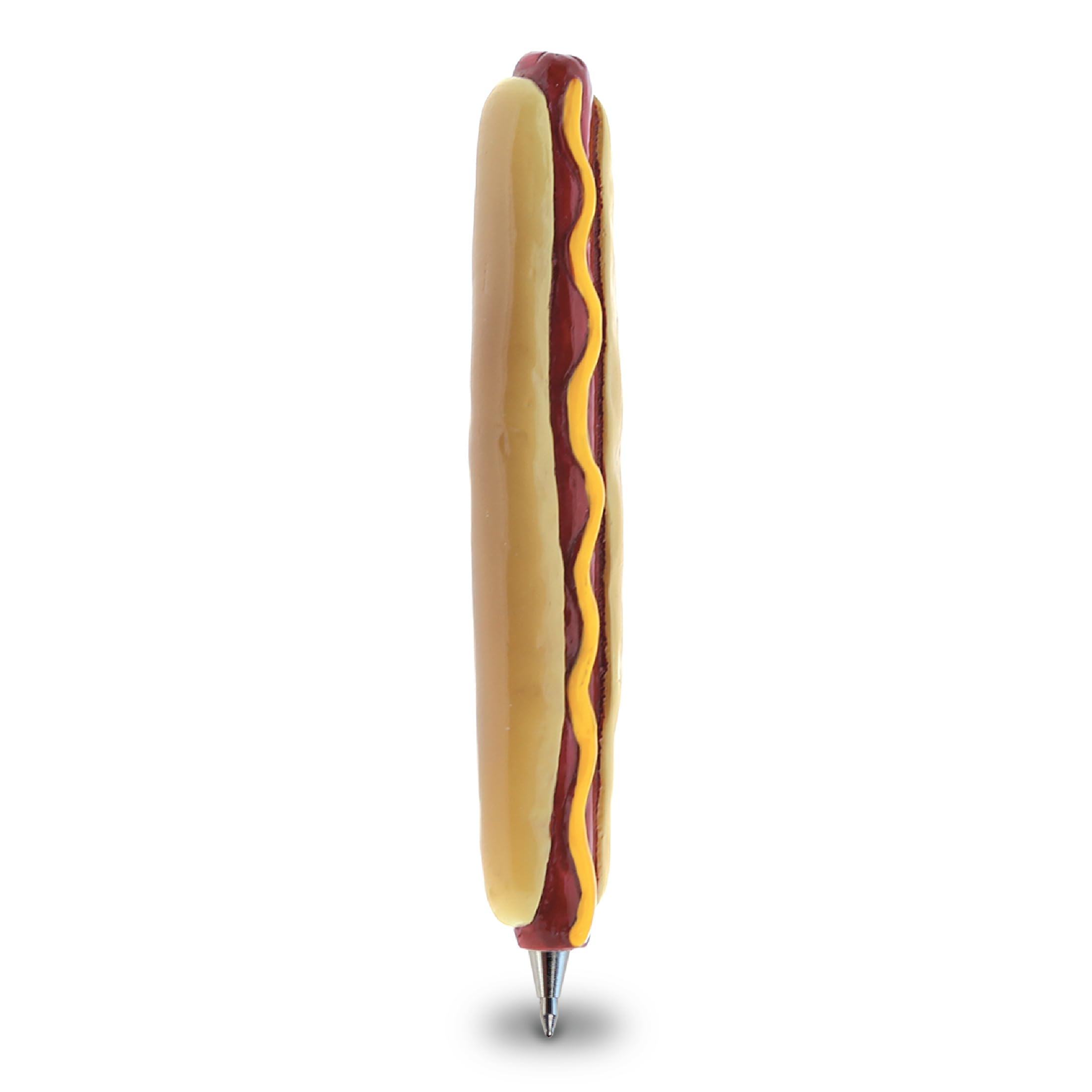 Hotdog Writing Pen - Unique Food Ballpoint Pen for School or Office, Writing Stationery Supplies, Cool Ballpoint Marker for Kids and Adults