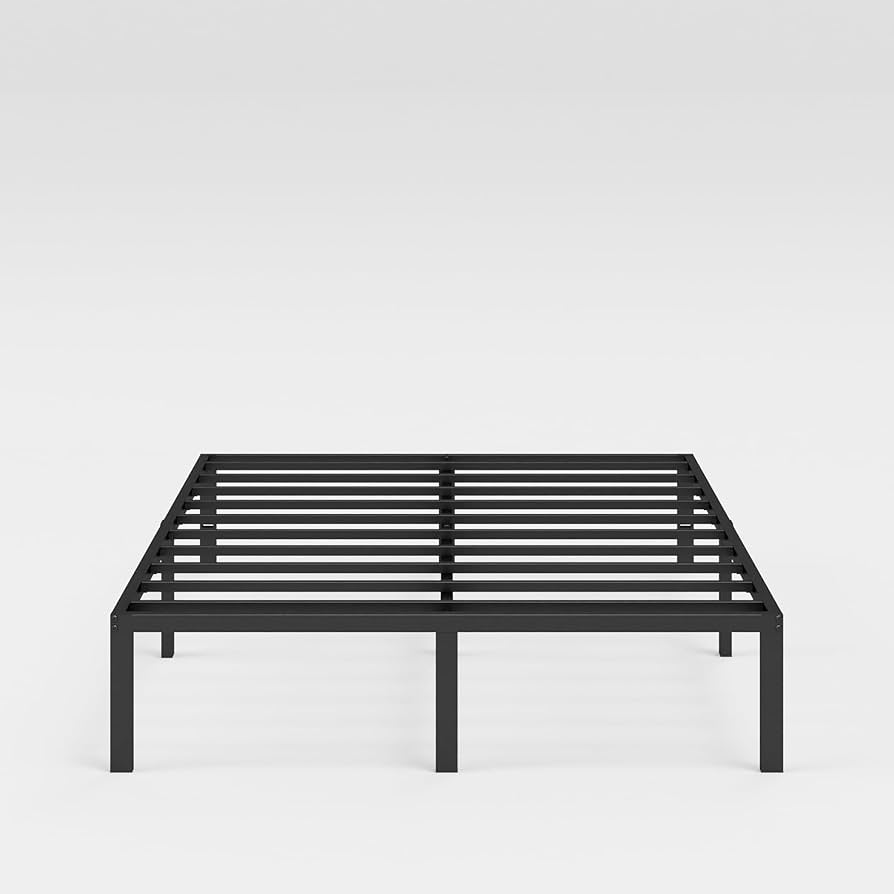 Amazon|ZINUS Yelena ベッドフレーム メタル ブラック セミダブル Amazon|ZINUS Yelena ベッドフレーム メタル ブラック セミダブル