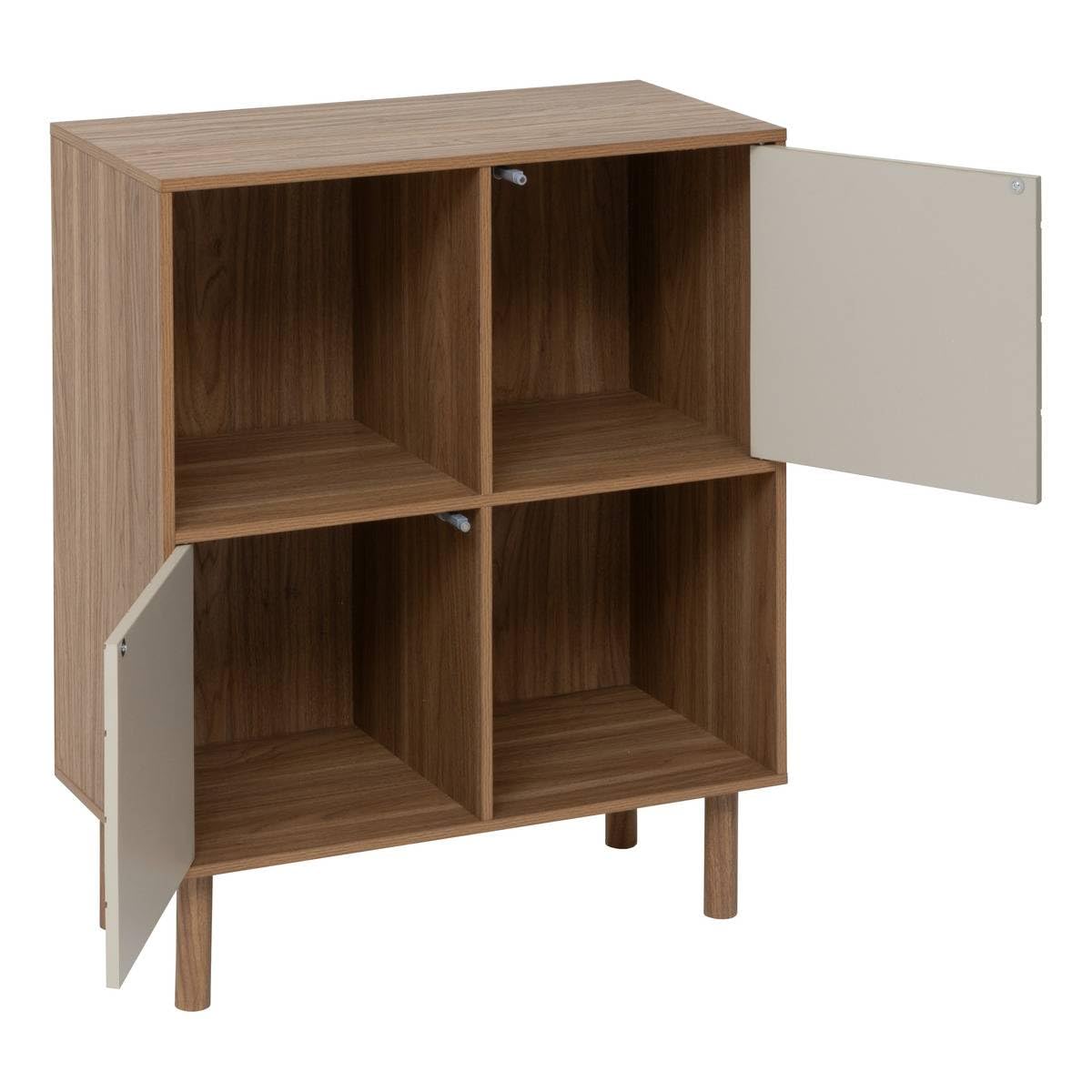 5 five simply smart 5five - etagère 4 Cases mix'n'Match Bois et Motif rayé