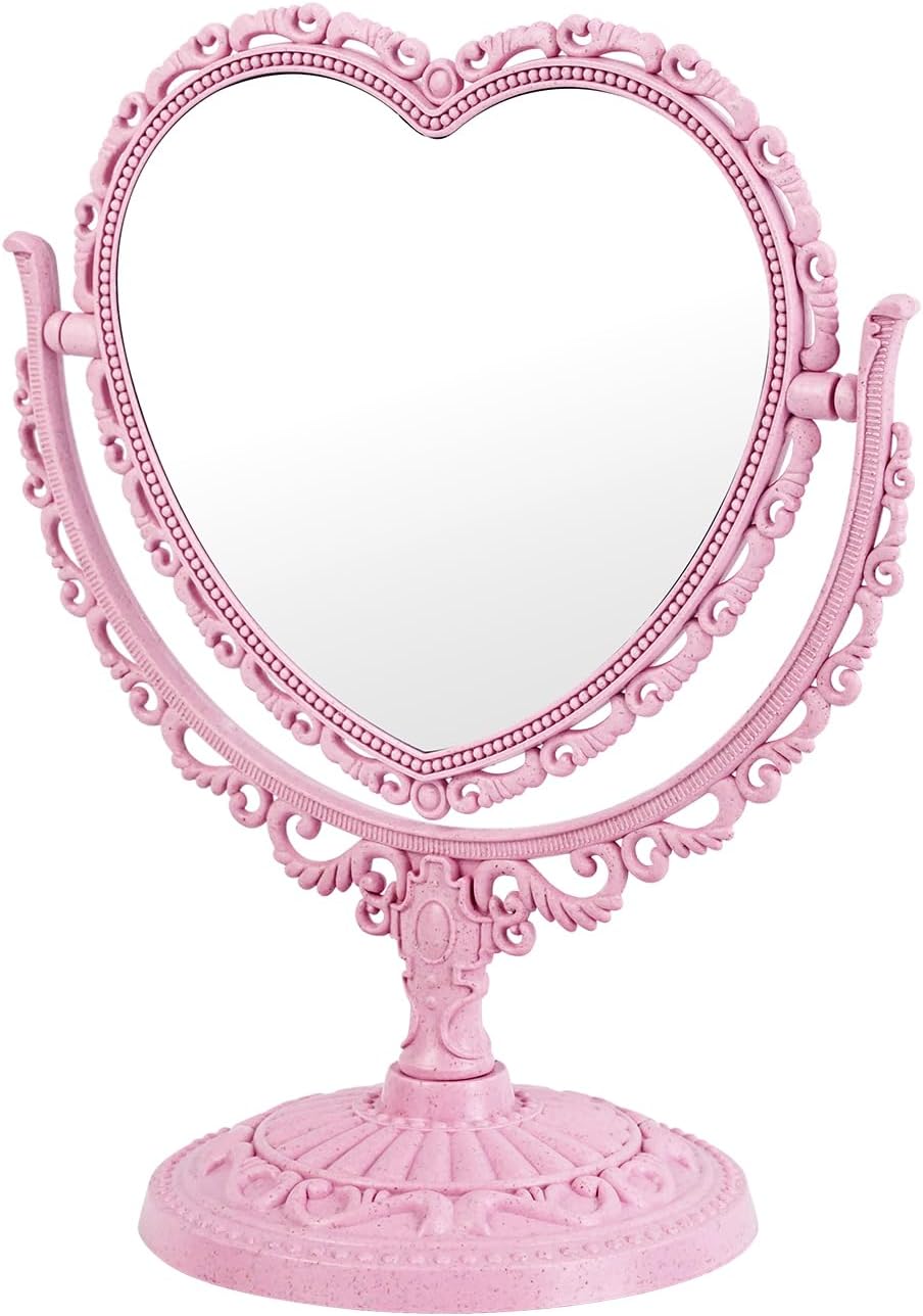 Desktop Makeup Mirror Simple Portable Princess Mirror