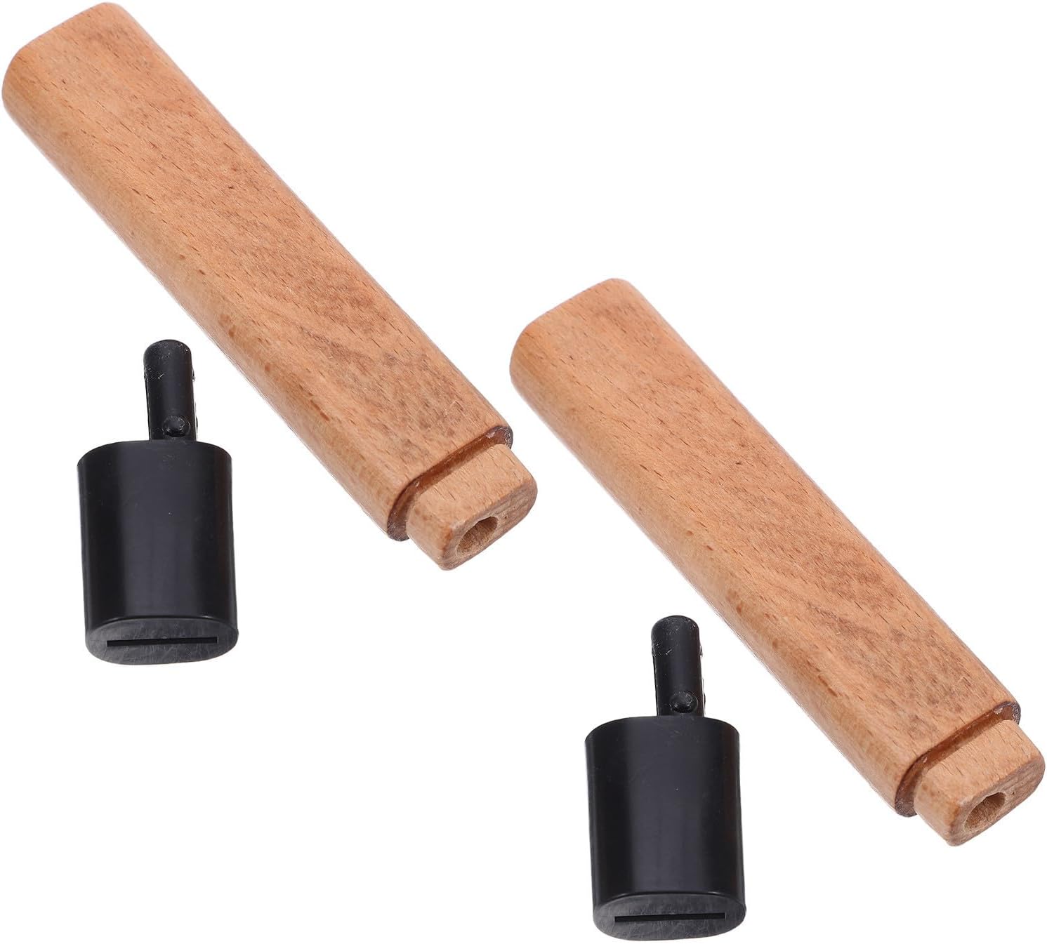 PRETYZOOM Knife for Wooden 2pcs with Non-slip Kitchen Replacement Handle Grip Firm Construction, Ergonomic Black Cutter Repair Home Food Preparation