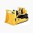 Cat Construction Fleet 10Bulldozer Toy- HeavyDuty Plastic, Working Blade & FreeRolling Wheels, Indoor/Outdoor Sandbox Vehicle for Toddlers & Kids Ages2+